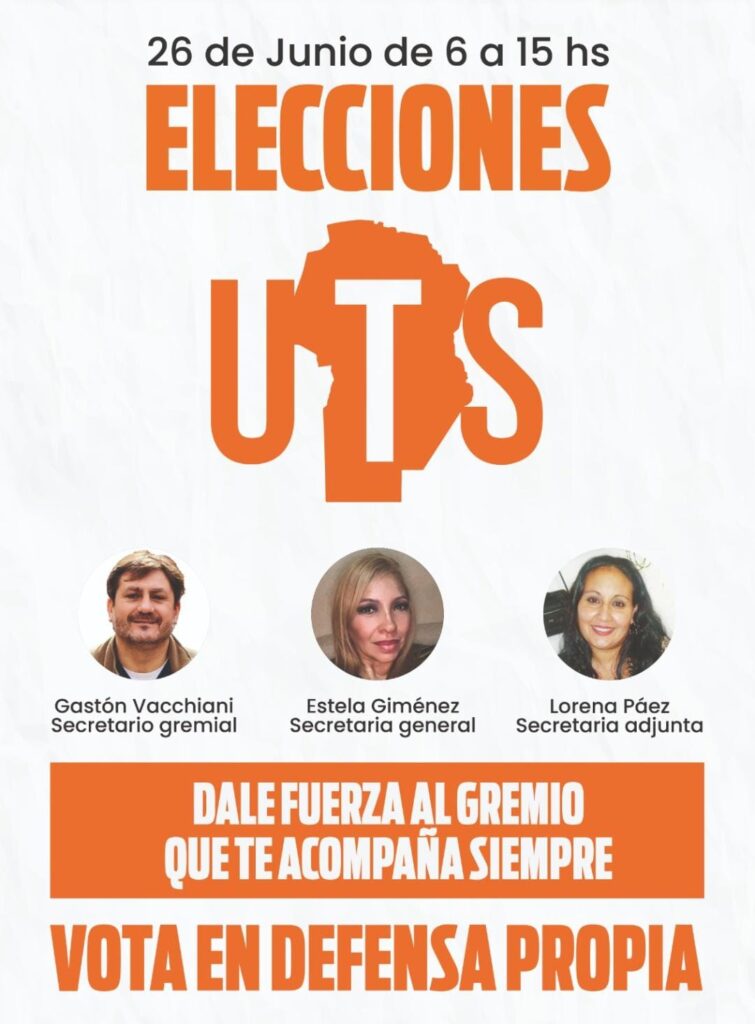 Afiche de campaña de la Lista Naranja