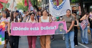 Marcha a un mes de la desaparición de Delicia Mamani Mamani