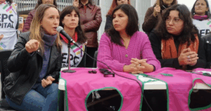 Conferencia de prensa en la puerta de la Legislatura, presentan pedido de jury al fiscal Garzón