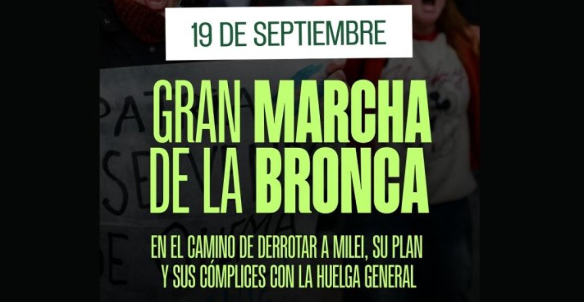 La convocatoria a la reunión nacional virtual y la organización de la Marcha de la Bronca