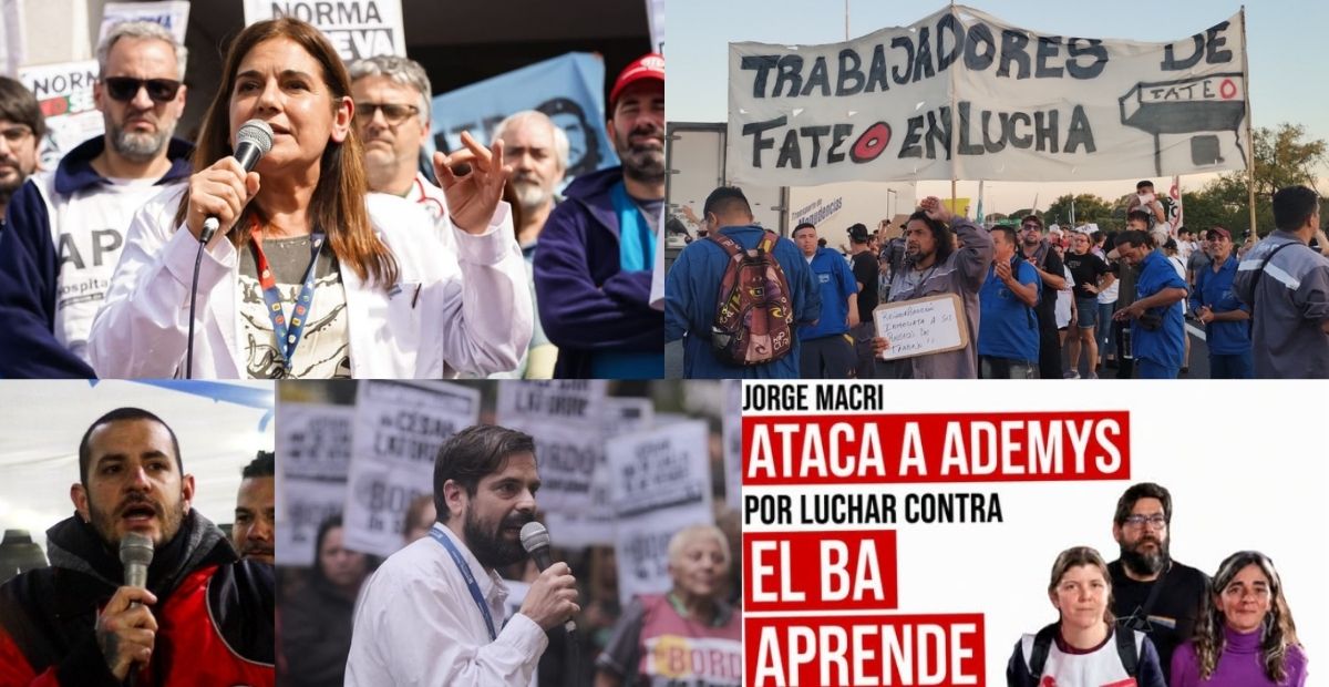 La campaña nacional y el repudio contra la persecución y la criminalización de los trabajadores que luchan