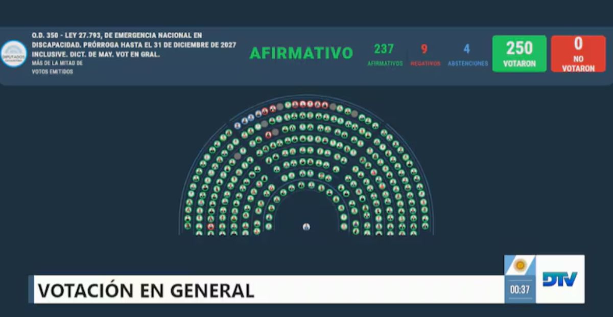 La Cámara de Diputados aprobó la Ley de Discapacidad impulsada por el oficialismo en medio de alertas por el ajuste