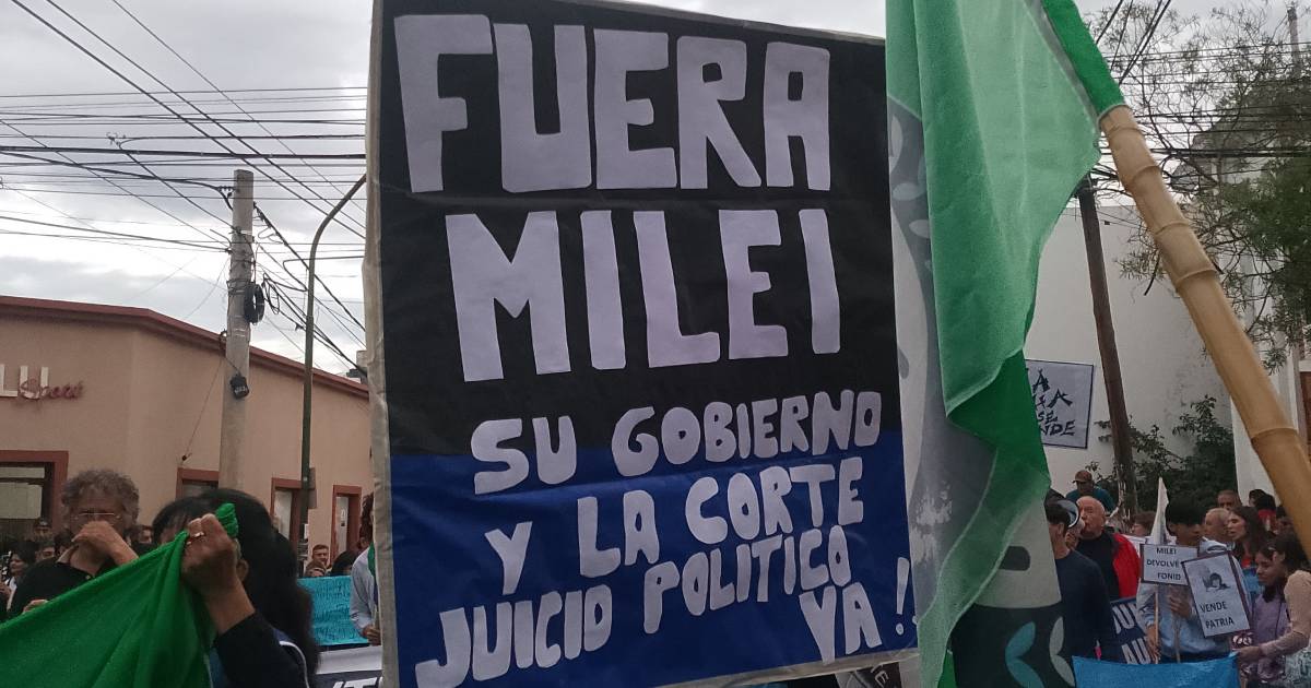 Malvenida a Javier Milei enCatamarca